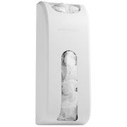 Manterio Wall-Mount Grocery Bag Dispenser | Space-Saving Design | Easy Install | Smudge-Proof, Fingerprint-Resistant | White | Holds Most Bags for Maximum Storage