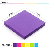 6 Pads Lined Sticky Notes 3x3 Sticky Notes with Lines Self-Stick Note Pads 6 Bright Multi Colors,100 Sheet/Pad