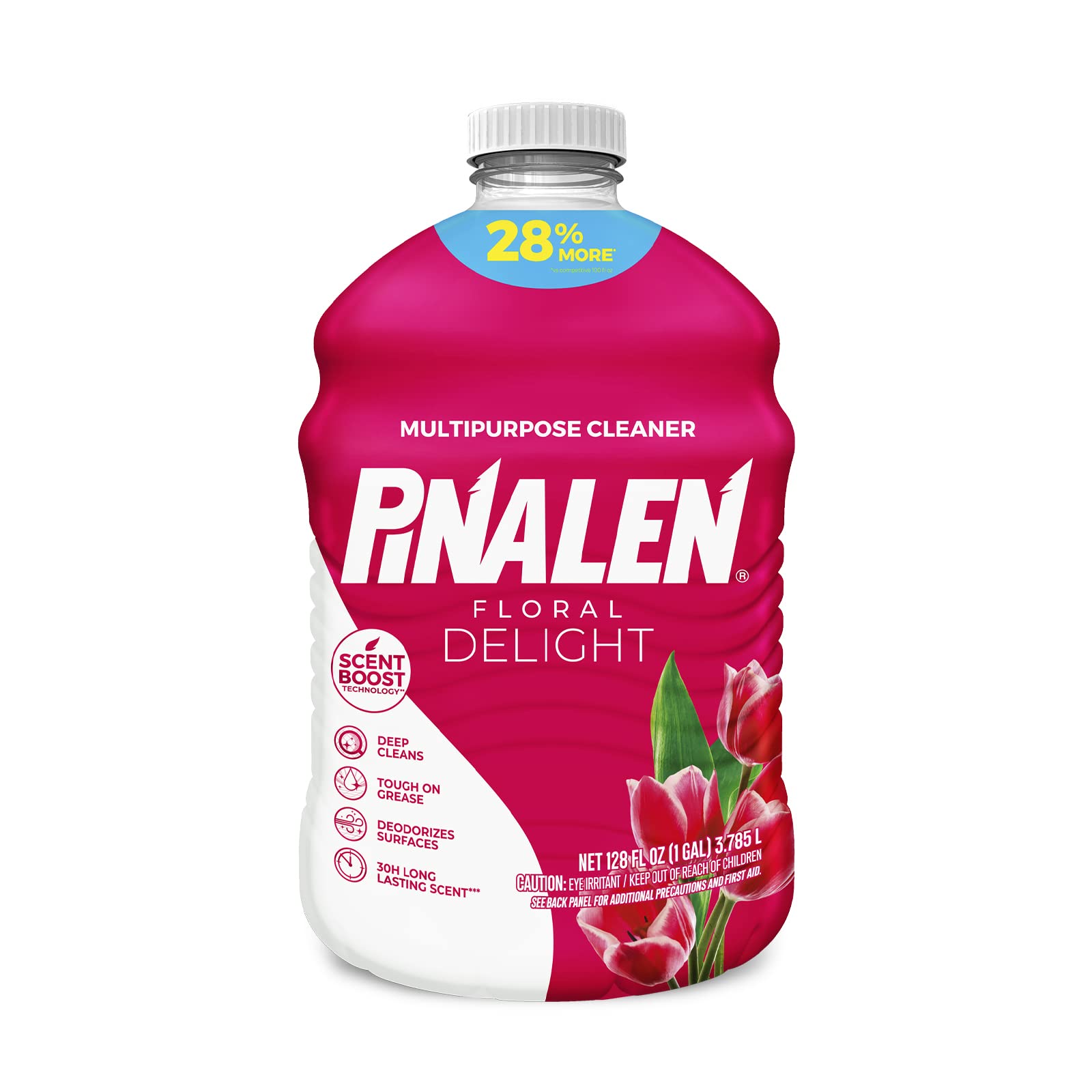 PINALEN Max Aromas Floral Delight Multipurpose Cleaner, Kitchen, Floor, Bathroom and Surface Cleaning Product for Home 128 fl.oz.