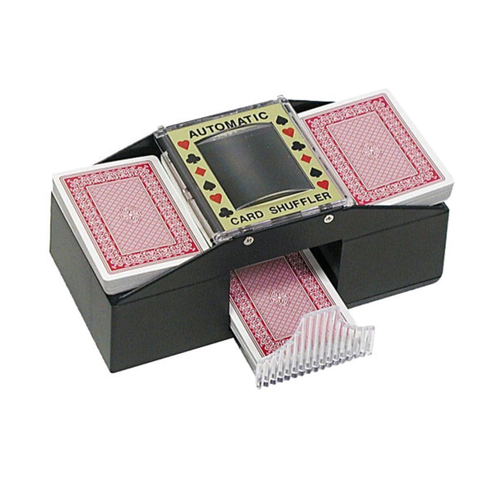 Trademark Poker Automatic Card Shuffler - Battery-Operated 2-Deck Playing Card Dispenser - Game Night and Casino Accessories
