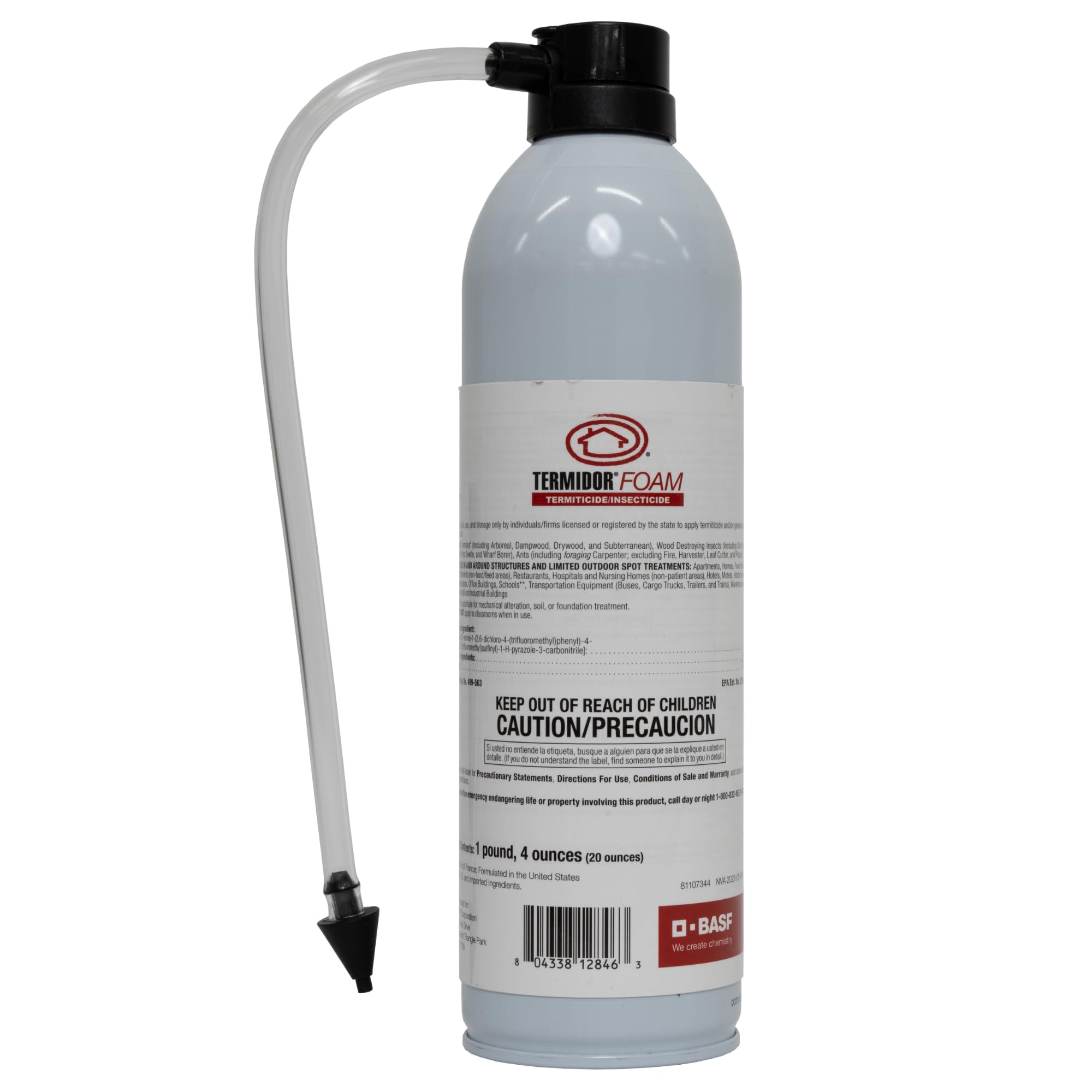 BASF Termidor Foam 20 oz - Termiticide Insecticide for Termites, Ants & Wood Destroying Pests & Insects