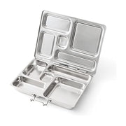 PlanetBox Rover Stainless Steel Bento Box Style Lunch Box for Kids with 5 Compartments – Durable, Dishwasher Safe & BPA-Free Food Container
