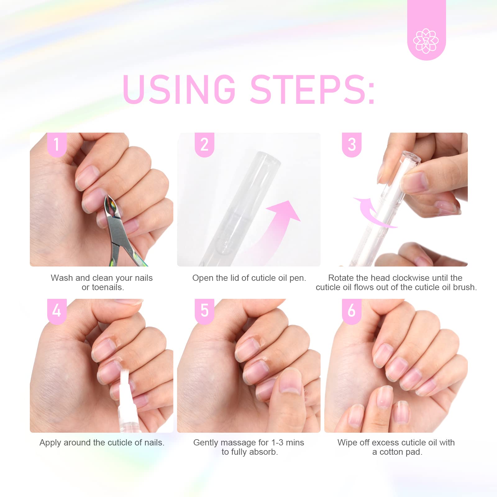 SAVILAND Natural Cuticle Oil Pen: 12PCS Revitalizing Cuticle Oil for Nails with Vitamin E For Repair Cuticles Overnight Cuticle Softener Nail Strengthener Protector for Damaged Skin Thin Nail