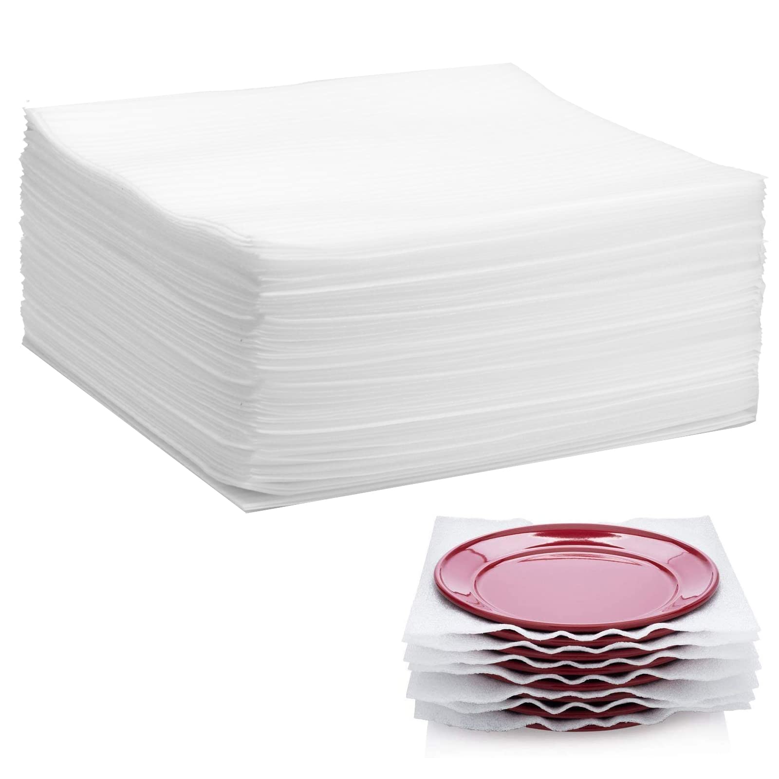 12Ã¢ÂÂx12Ã¢ÂÂ Foam Wrap Sheets for Packing Moving Supplies, Cushion Foam Wrap Packing Foam for Dishes, China, Glassware 50 Pack