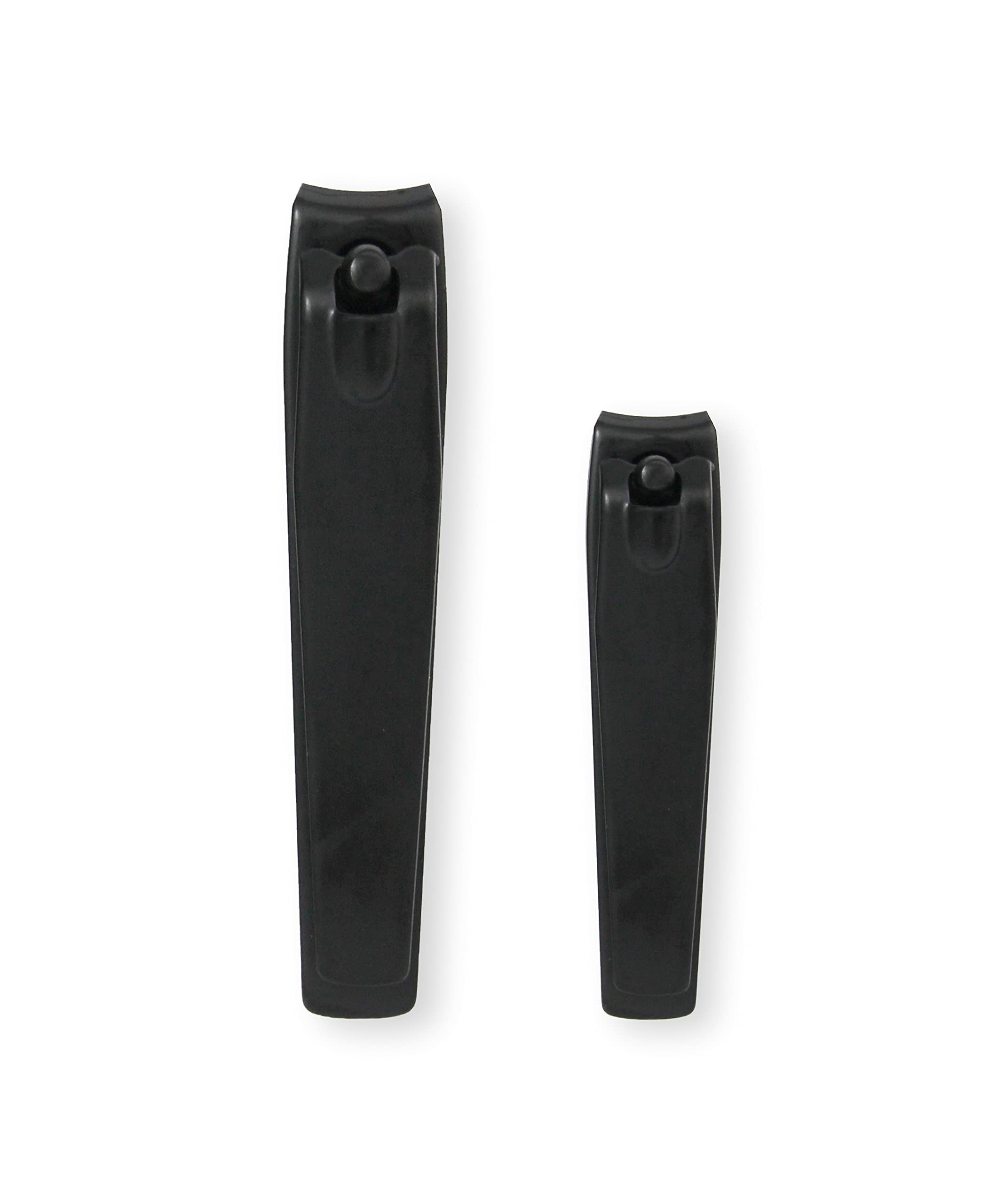 Amazon Basics Toenail Clipper and Fingernail Clipper Set, Black