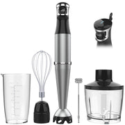 Immersion Blender Handheld Corded Hand Blenders Set 1100W, Trigger Variable Speed 5 in 1 Stick Emulsifier with Chopper, Whisk and Frother for Soup, Baby Food and Smoothies