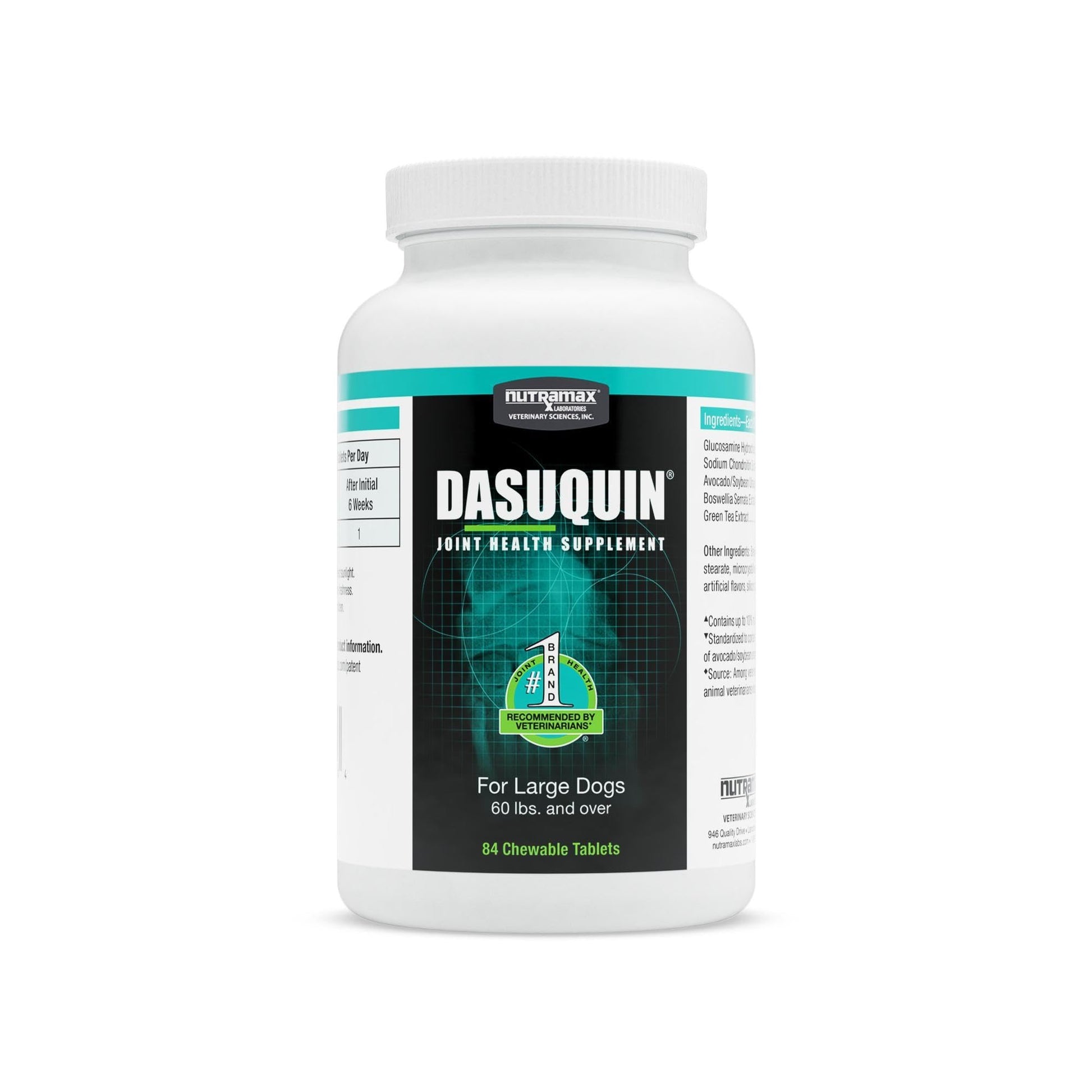 Nutramax Laboratories Dasuquin with MSM Joint Health Supplement for Large Dogs - With Glucosamine, MSM, Chondroitin, ASU, Boswellia Serrata Extract, and Green Tea Extract, 150 Chewable Tablets