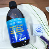 QUEEN OF THE THRONES Organic Golden Castor Oil - (16.9oz) | 100% Pure & Expeller-Pressed for Hair, Skin & Digestion | Hexane Free | USDA Certified