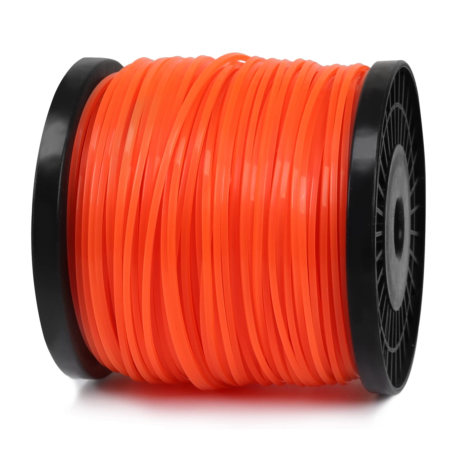 Viabrico String Trimmer Line, Square Orange Heavy Duty Weed Eater String, Premium Nylon Universal 0.095" x 1.7LB, 330Foot