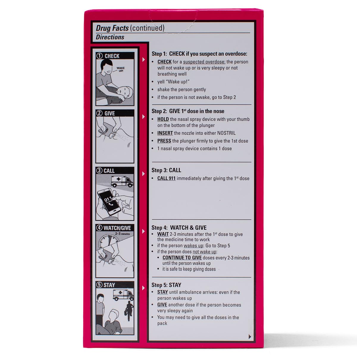 NARCAN Nasal Spray 4 mg, Emergency Treatment of Opioid Overdose, 2 Single-Dose Devices