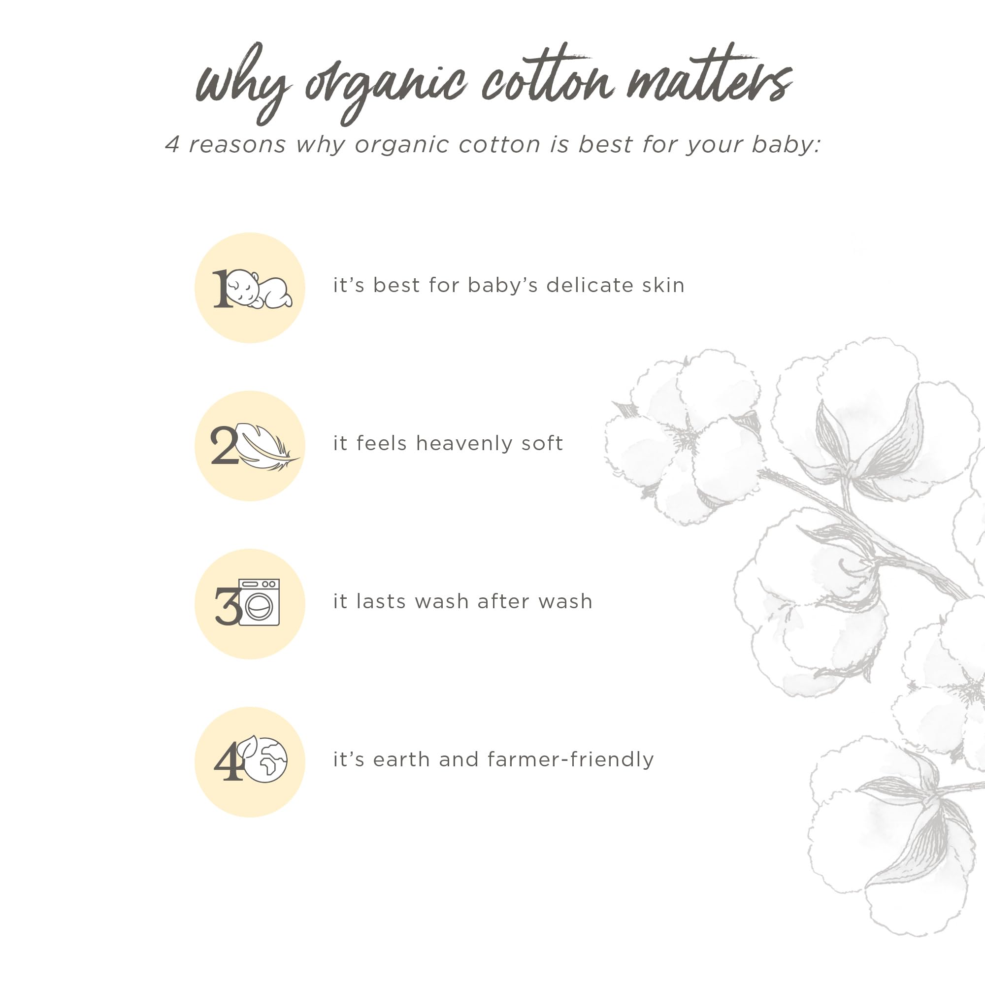 Burt's Bees Baby Infant Burp Cloths, 100% Organic Cotton Extra Absorbent Soft Fabric Drool Cloths, 5-Pack Newborn Must-Have Essential Large Burping Cloths, One Size 17 x 11.75 Inches