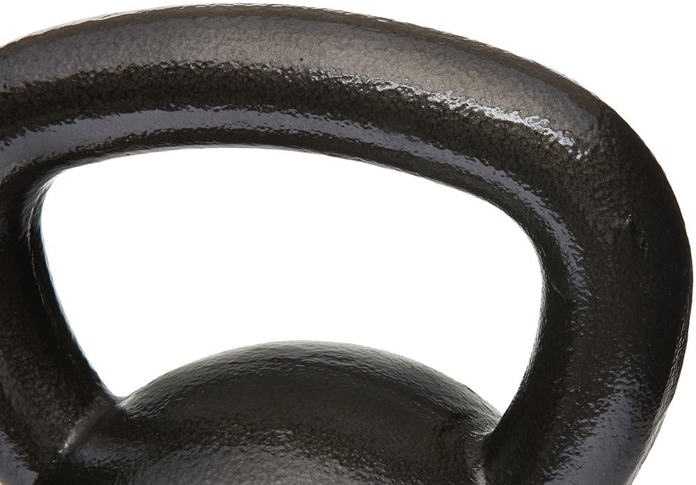 Amazon Basics Cast Iron Kettlebell, 15 Pounds, Black