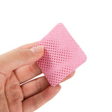 BLUERISE Lint Free Nail Wipes Pink 600pcs Nail Polish Remover Pads Soft Absorbable Eyelash Extension Glue Cleaning Wipes