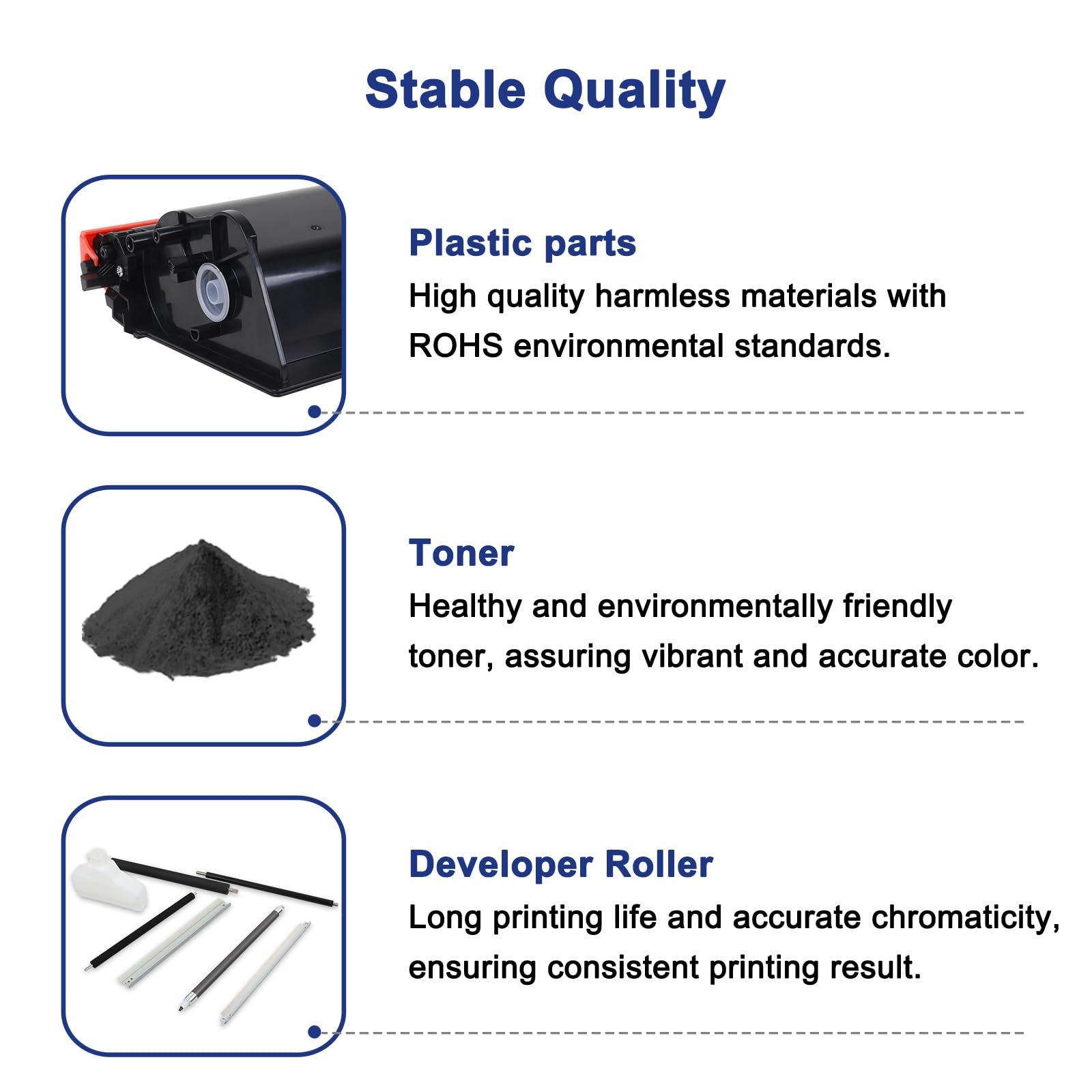 TN850 TN820 High Yield Toner Cartridge TN 850 TN-850 Replacement for Brother TN820 TN-820 TN 820 for HL-L6200DW MFC-L5700DW MFC-L5850DW HL-L5200DW MFC-L5900DW MFC-L6800DW Printer Black Ink 4-Pack