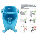 Bath Spout Cover for Bathtub - Protects Baby from Bumping Head During Bathing Time Baby Faucet Cover Universal Faucet Protective Cover Whale Design（Blue）