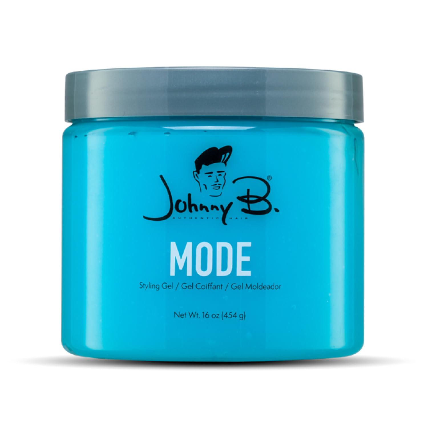JOHNNY B. Mode Haarstyling Gel für Männer, alkoholfrei, wasserlöslich 450 ml.