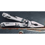 SOG PowerPint Mini Compact Stainless Steel Multi-Tool |18 Lightweight Specialty Tools & SOG Multitool Pliers Pocket Knife, Stone Wash