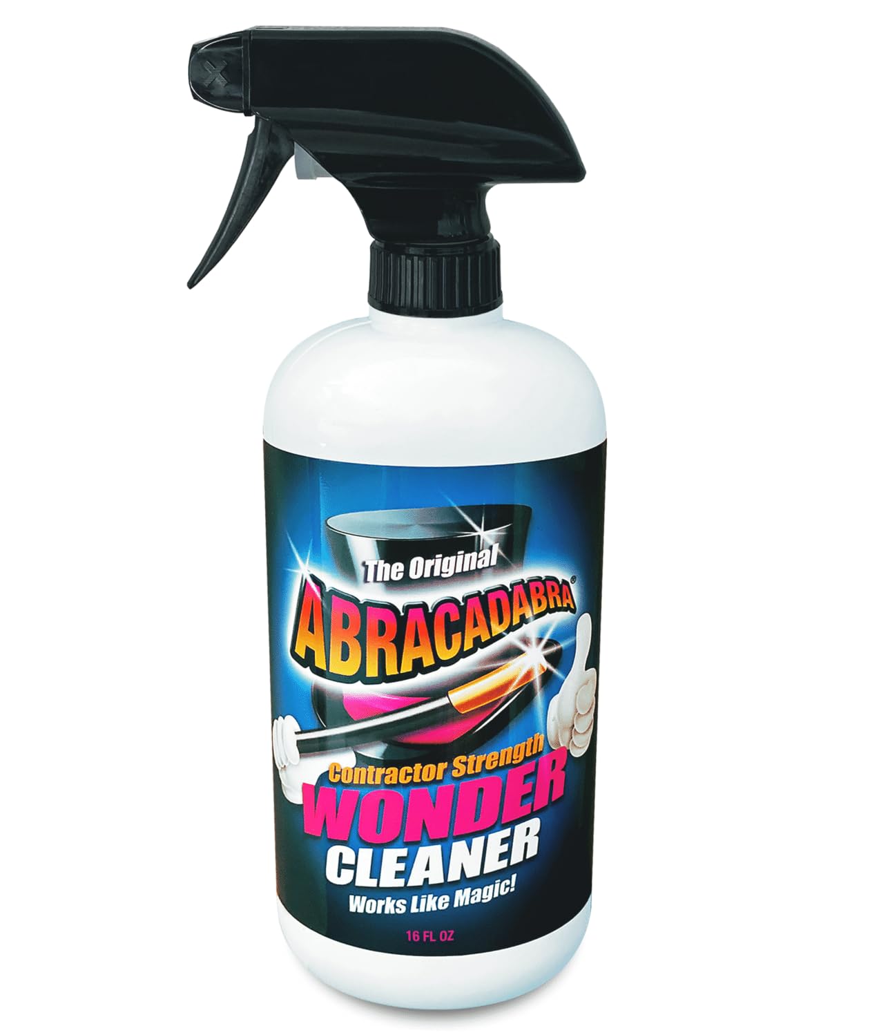 AbracadabraÃÂ® Wonder Cleaner - As Seen on TV - 16 fl oz - Professional Strength Stain Remover - Removes Tar, Adhesives, Stickers, Sap, Grease, Oils & More on Most Surfaces - Better Stronger Faster