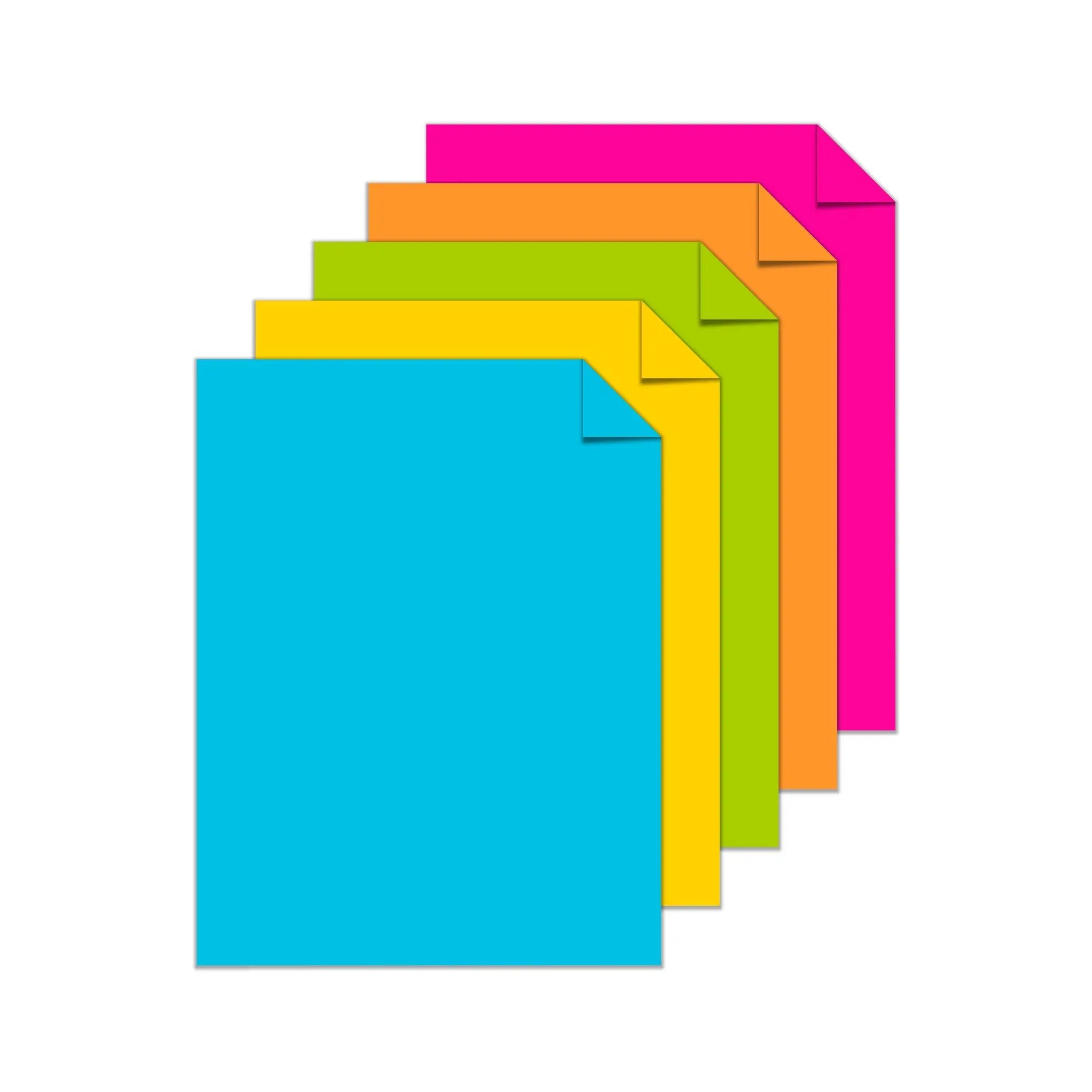 Astrobrights Color Cardstock -"Bright" Assortment, 65 lb Cover Weight, 8.5 x 11, Assorted, 250/Pack