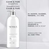 Nexxus Clean and Pure Clarifying Shampoo, With ProteinFusion, Nourished Hair Care Silicone, Dye And Paraben Free 33.8 oz