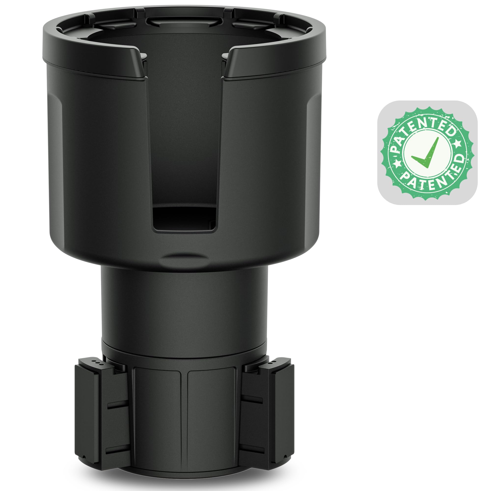 Swigzy [Patented & Upgraded] Car Cup Holder Expander - Adapter Holds: Hydro-Flask, Yeti, Nalgene, Owala, Large (32 40 oz) Water Bottles - Adjustable Expandable Insert Extender – Universal