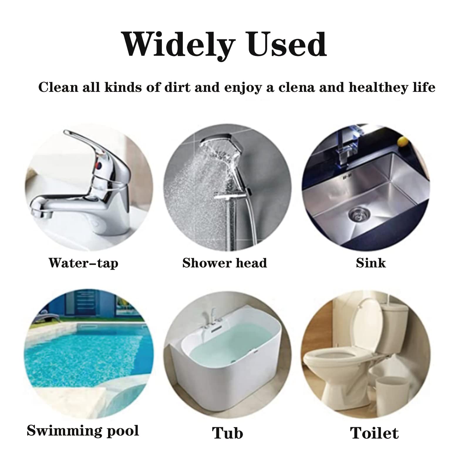 YINGMORE Pumice Stone Toilet Bowl Cleaner Toilet Deep Cleaning,Bathroom Cleaner Brush with Long Handle for Remove Hard Water Stains with Toilet Handle+ Pumice Stones
