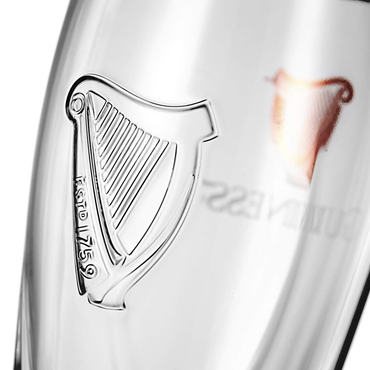 Guinness 20oz Beer Glasses Twin Pack | Certified Official Merchandise | Ideal gift for Beer Lovers