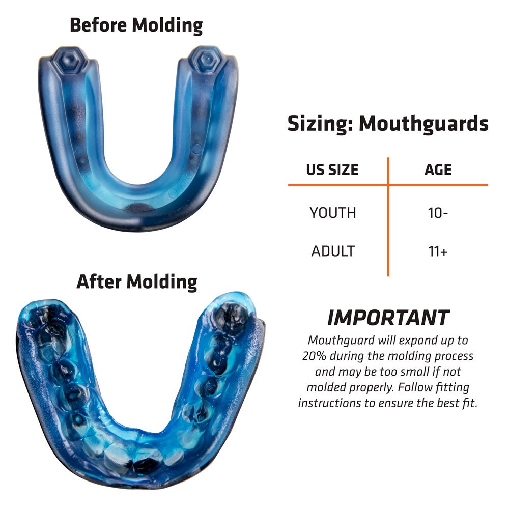 Shock Doctor Mouth Guard, Gel Max Power Mouthguard, Flavored Mouth Guards for Sports, Football, Lacrosse, Hockey, Basketball, Kool Aid Mouth Guard Youth & Adult