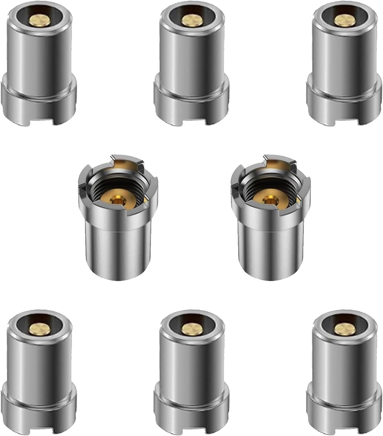 Eewudwok Thread Adapter, Adapters,Thread Screw Converter, Soldering Iron Ring Adapters Connector Repair Accessories for Electronic Equipment (8pcs)