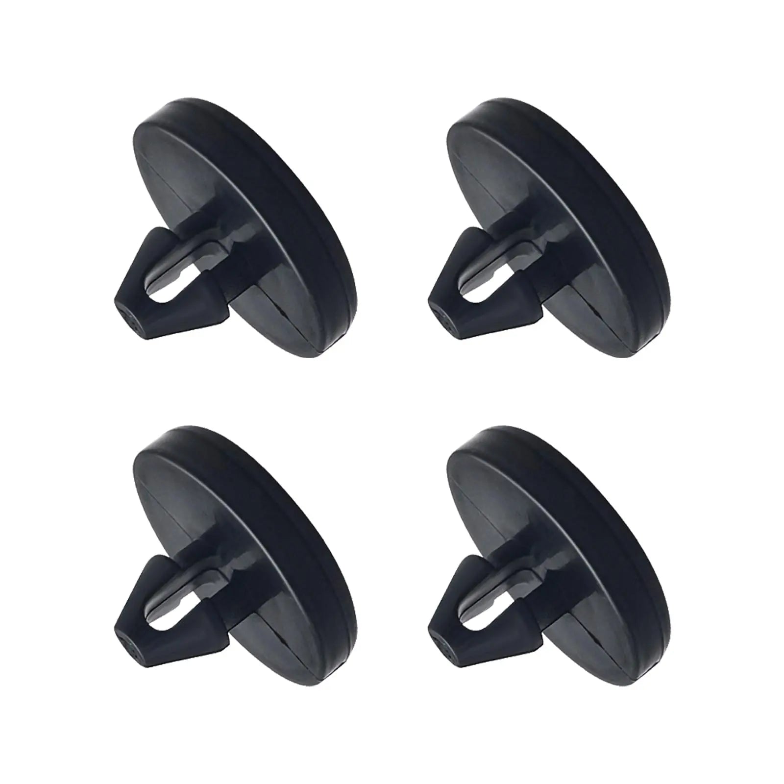 Ajxn 4 PCS Brake Pedal Pad and Light Switch Stopper - Black