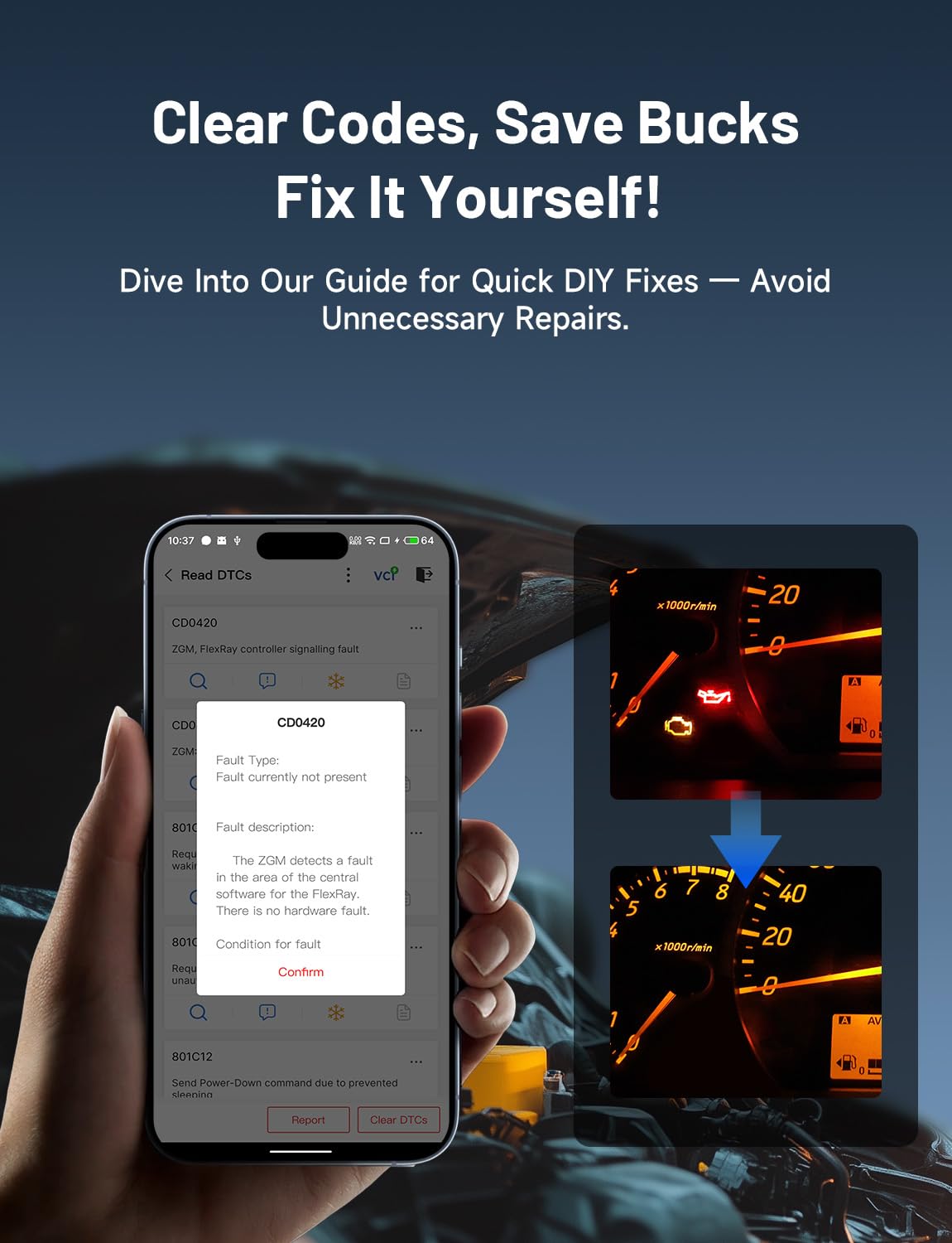 TOPDON TopScan OBD2 Scanner Bluetooth, Bi-Directional Scanner Wireless All System Diagnostic Tool for iOS & Android, 8+ Hot Reset, Repair Guides, Check Engine Car Code Reader, Performance Test