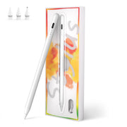 Pencil for Apple iPad 2018-2024 with Magnetic Wireless Charge-3X Fast Charge Stylus Pen for iPad Air 3/4/5/M2, iPad Pro 11"/12.9"/M4, iPad Mini 5/6, iPad 6/7/8/9/10, Palm Rejection, Tilt Sensitivity