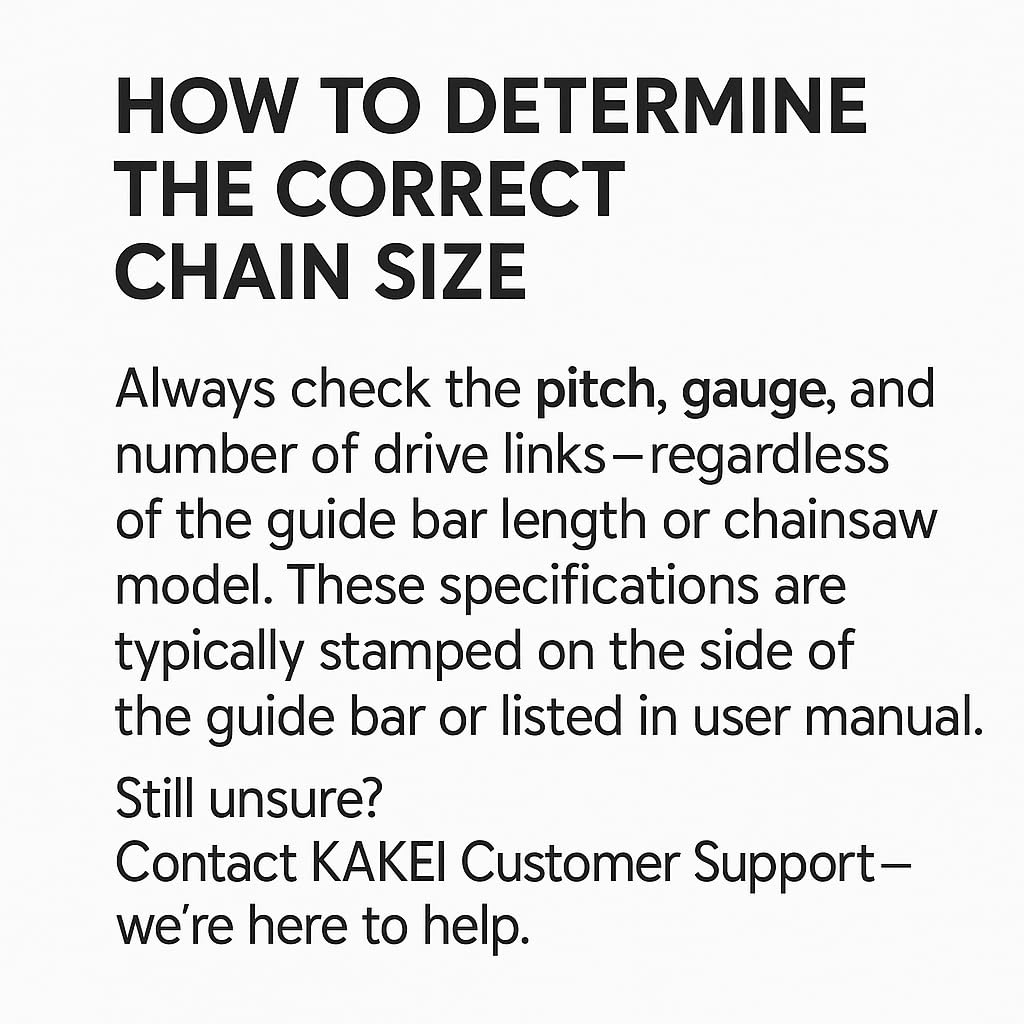 KAKEI 16 Inch Chainsaw Chain 3/8" LP Pitch .050" Gauge 56 Drive Links Fits Craftsman, Poulan, Ryobi, Echo, Greenworks and More- S56 (3 Chains)