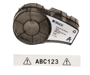 Brady Authentic (M21-500-595-WT) All-Weather Vinyl Label for Indoor/Outdoor ID, Lab and Equipment Labeling, Black on White- For M210, M210-LAB, M211, BMP21-PLUS and BMP21-LAB Printers, .5" W 21' L