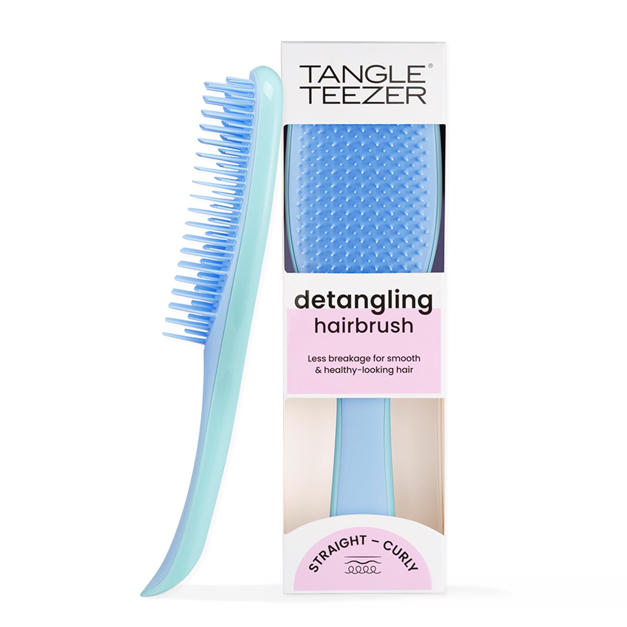 Tangle Teezer Ultimate Detangler Hairbrush for Wet & Dry Hair, Eliminates Knots & Reduces Breakage for All Hair Types, Millennial Pink