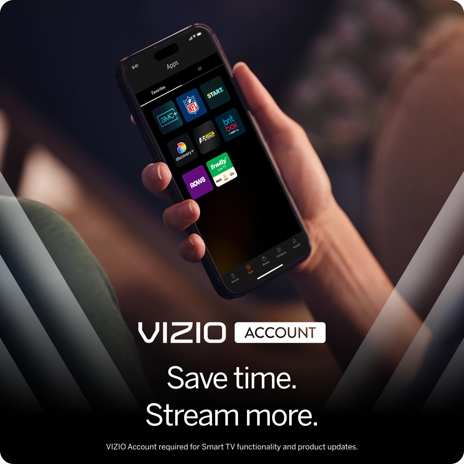 VIZIO 40-Zoll Full HD 1080p Smart TV mit DTS Virtual:X, Alexa-Kompatibilität, integriertem Google Cast, Bluetooth-Kopfhörerfähig, (VFD40M-08 Neu)