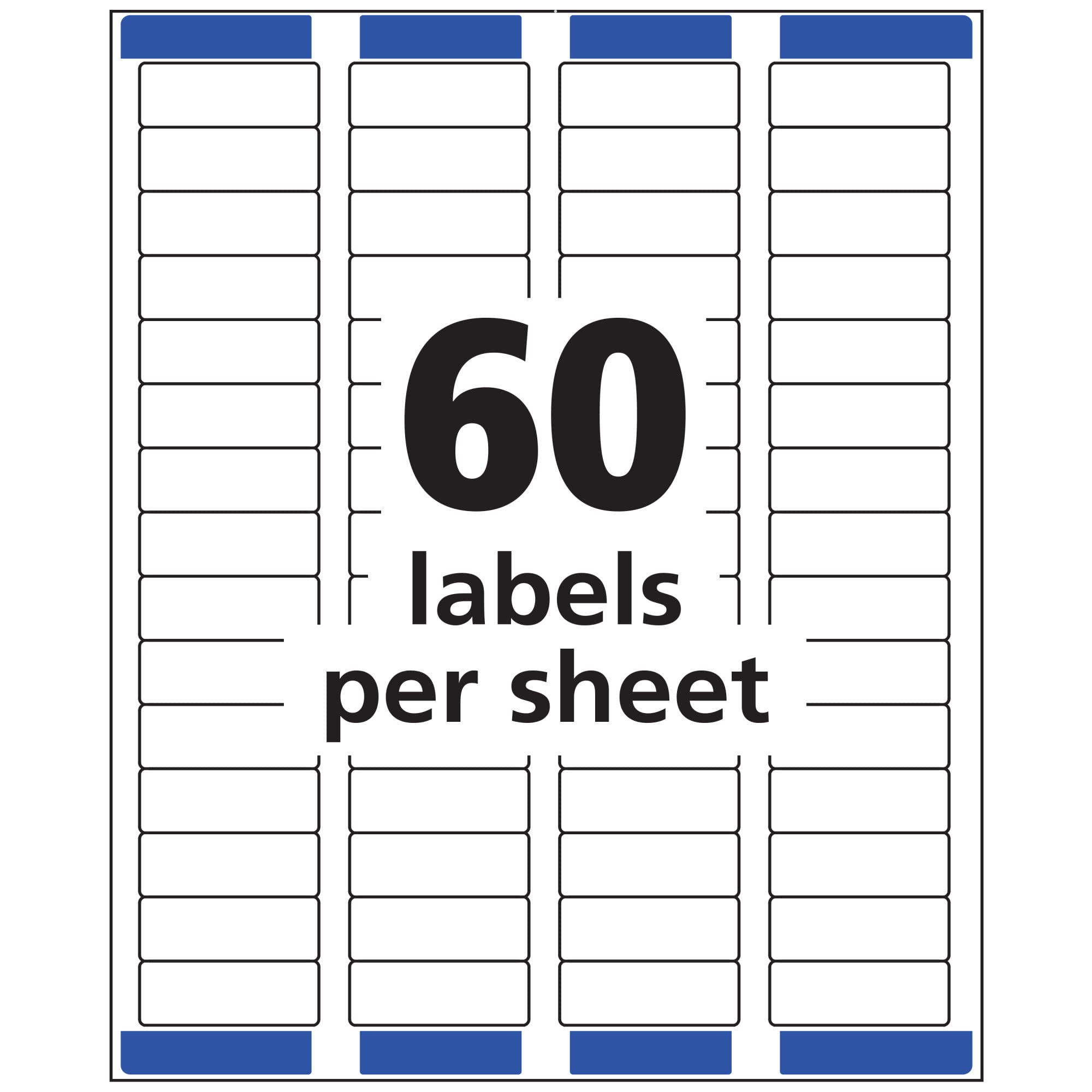 Avery Printable Return Address Labels with Sure Feed, 2/3" x 1-3/4", White, 600 Blank Mailing Labels (18294)