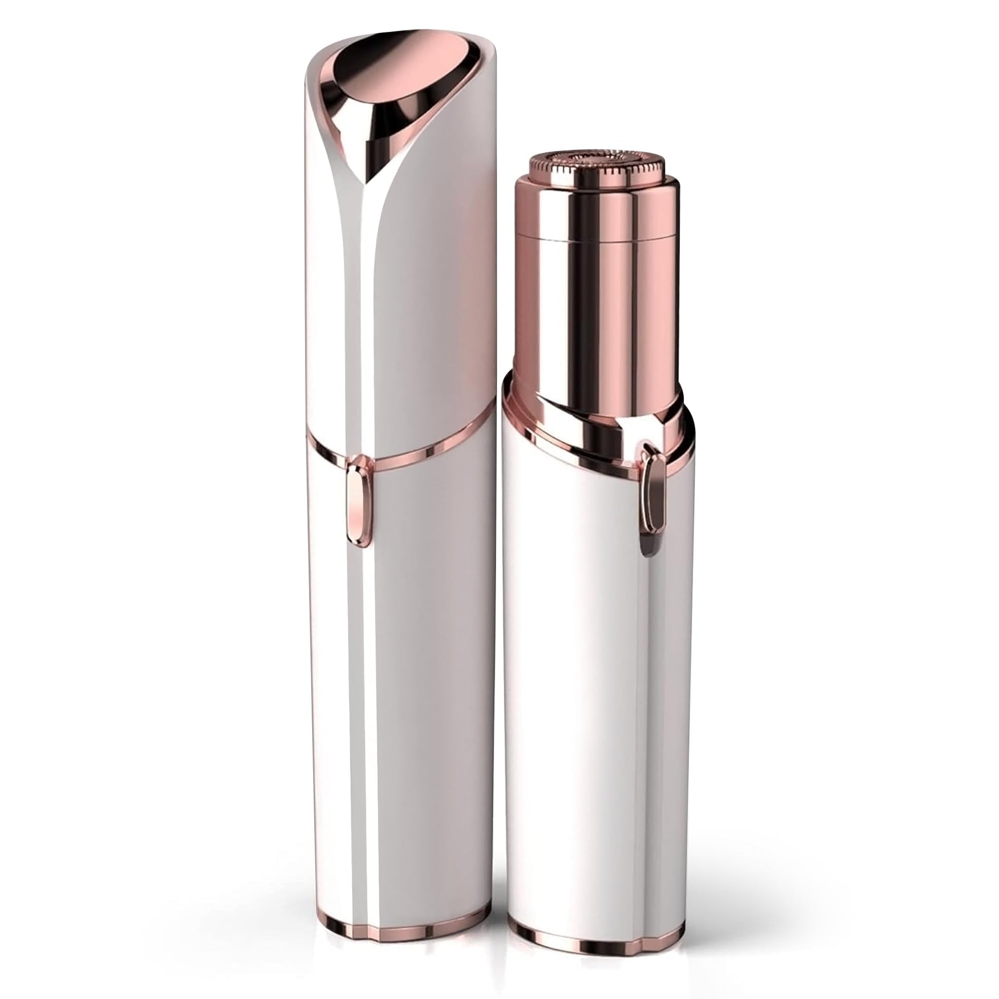 Facial Hair Remover for Women - as Seen on TV Painless Face Shaver - Electric Hair Removal Device for Face Lips Peach Fuzz with Light (Rose Gold)