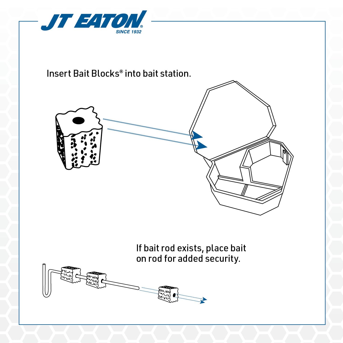 Bait Block Apple Flavor Rodenticide – 4 lb. Pail – Effective Rodent Control Bait Blocks – Long-Lasting and Easy to Use