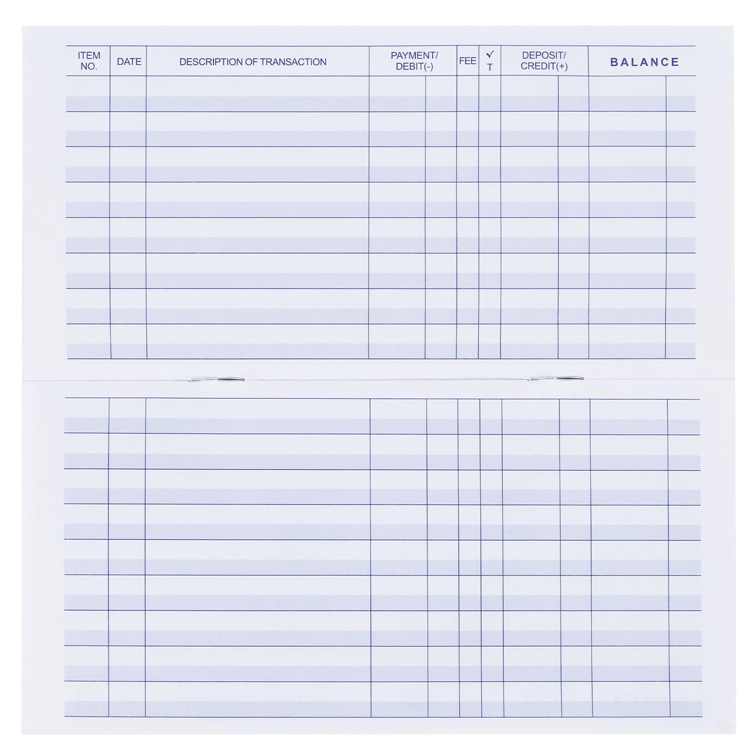 20 Pack Checkbook Register, Check Registers for Personal, Blank Ledger Transaction Registers for Personal or Business Bank, Check Register Book for Checking and Saving Account, Deposit and Credit Card