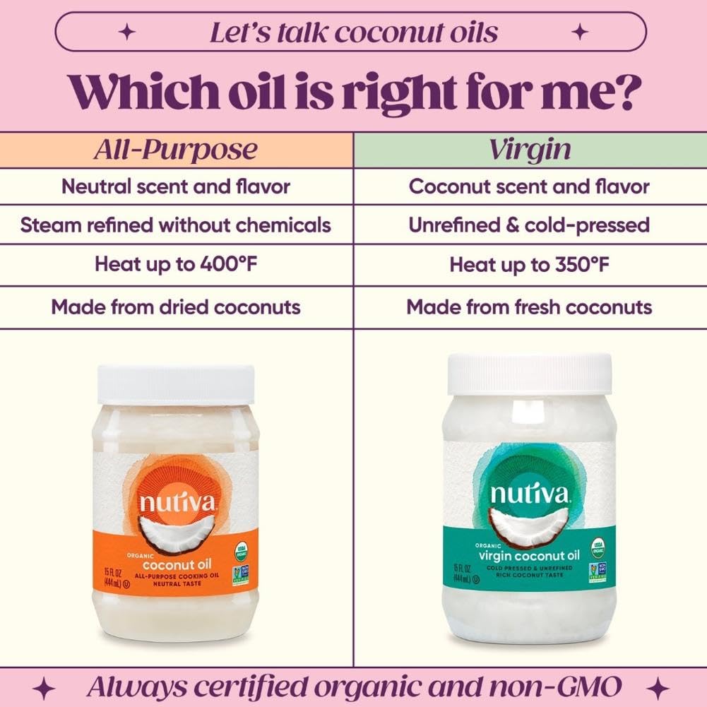 Nutiva, Organic Coconut Oil, 15 Fl Oz