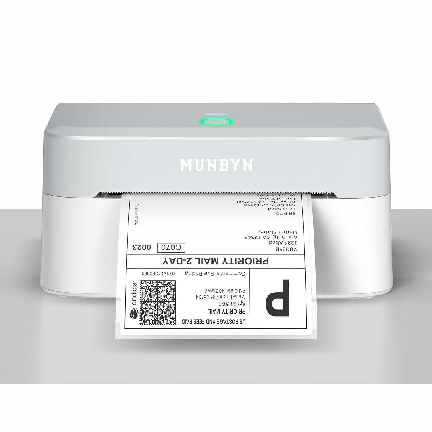 MUNBYN Bluetooth Thermal Label Printer RW403B, Wireless 4x6 Shipping Label Printer for Small Business, Compatible with Android, iPhone, Windows, Mac, Chromebook, Print Width 1.57"-4.25"