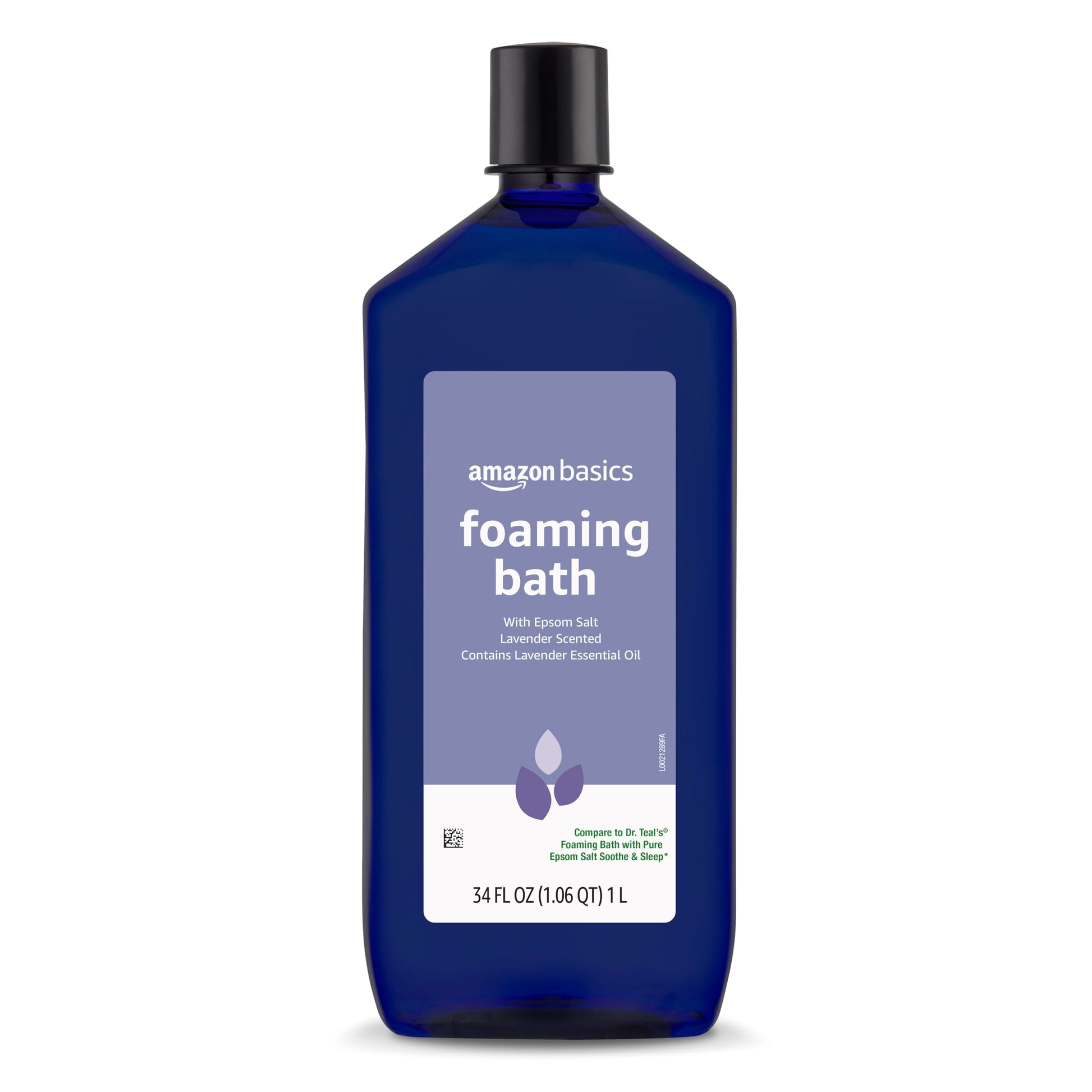 Amazon Basics Lavender Scented Foaming Bath with Essential Oil, 34 Fluid Ounce