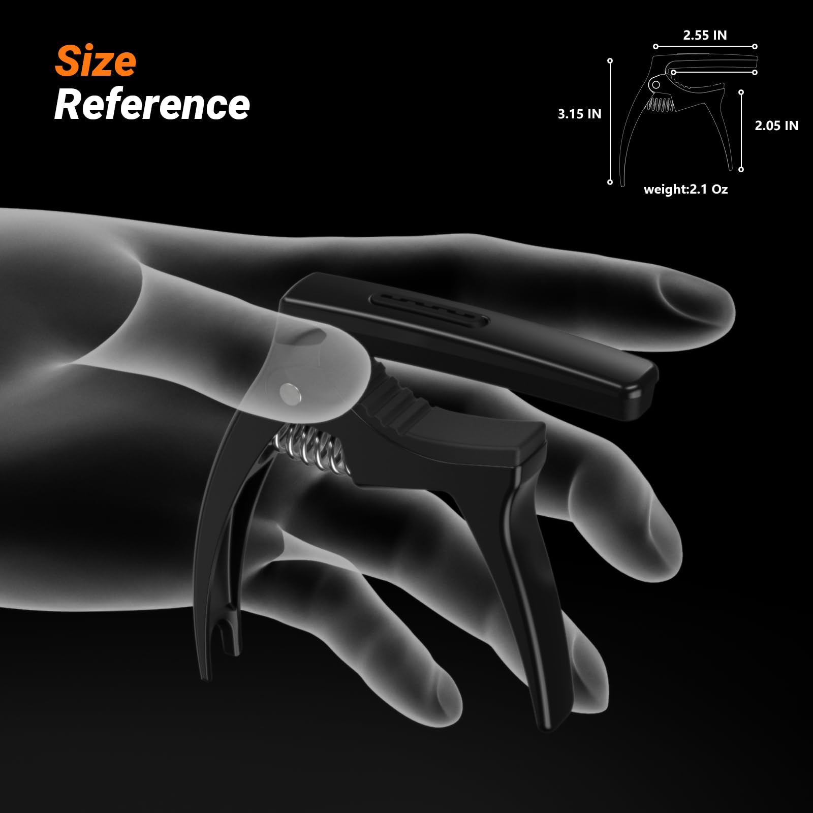 Guitar Capo,TANMUS 3in1 Zinc Metal Capo for Acoustic and Electric Guitars (with Pick Holder and 4Picks),Ukulele,Mandolin,Banjo,Guitar Accessories