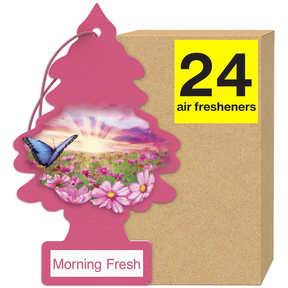 LITTLE TREES Air Fresheners Car Air Freshener. Hanging Tree Provides Long Lasting Scent for Auto or Home. Bayside Breeze, 24 Air Fresheners