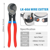 iCrimp Battery Cable Lug Crimping Tool for 8, 6, 4, 2, 1, 1/0 AWG Heavy Duty Wire Lugs, Battery Terminal, Copper Lugs with Wire Shear Cutter