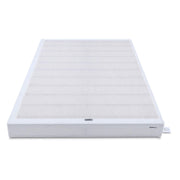 Amazon Basics Smart Box Spring Bed Base, 5-Inch Height Mattress Foundation, Tool-Free Easy Assembly, Queen, 79"L x 59.5"W x 5"H, White
