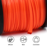 Viabrico String Trimmer Line, Square Orange Heavy Duty Weed Eater String, Premium Nylon Universal 0.095" x 1.7LB, 330Foot