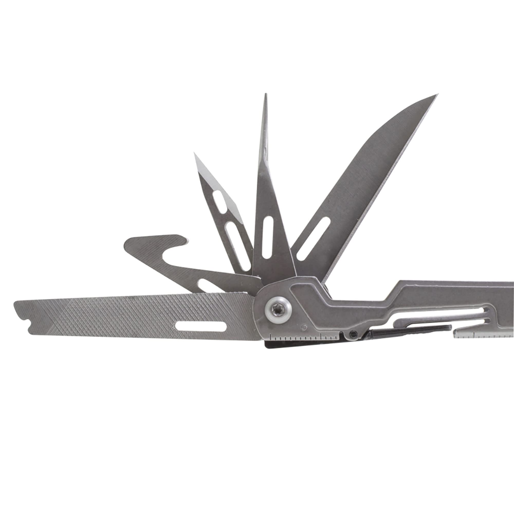 SOG PowerPint Mini Compact Stainless Steel Multi-Tool |18 Lightweight Specialty Tools & SOG Multitool Pliers Pocket Knife, Stone Wash