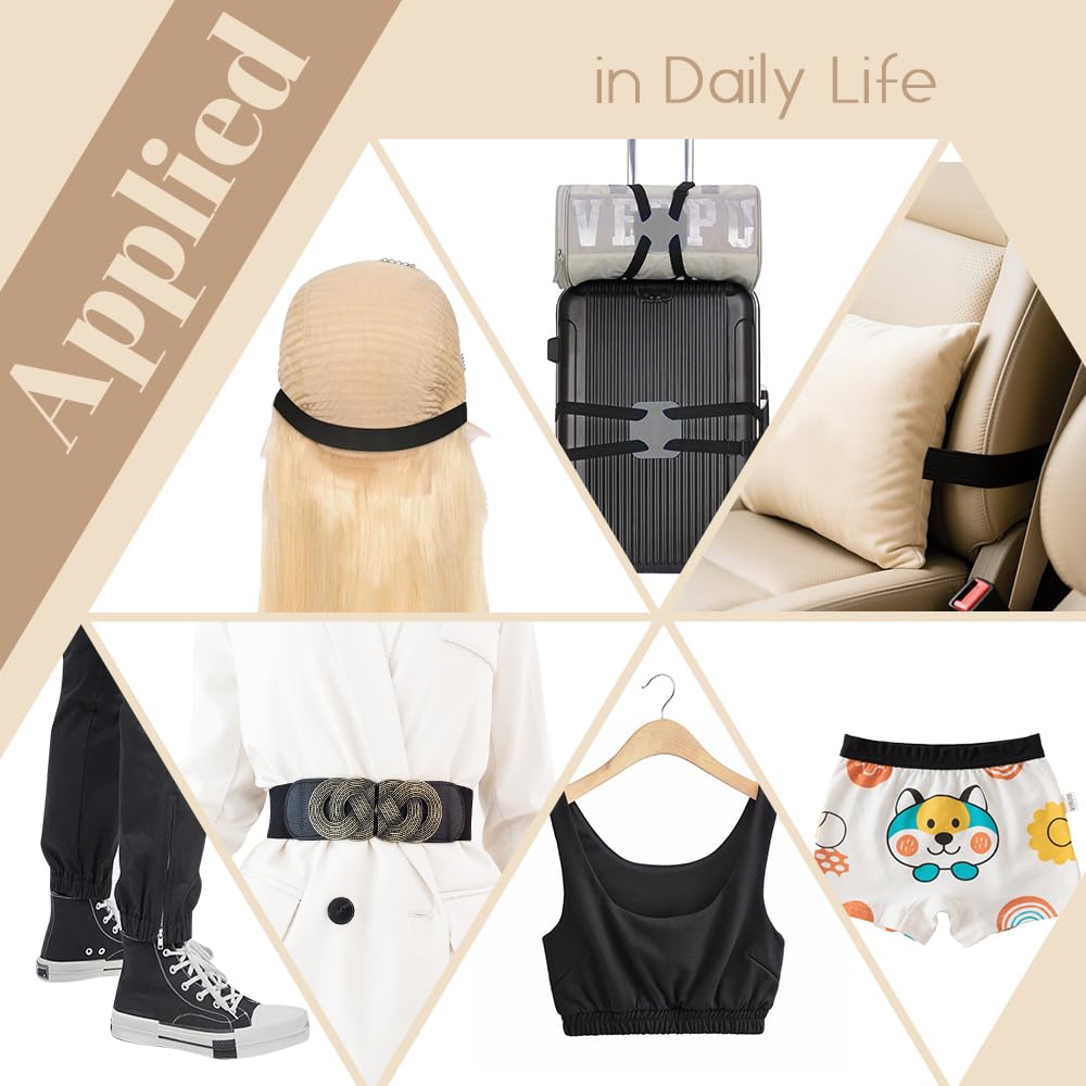 Dreamlover Wig Band, Elastic Band for Sewing, 1 Inch X 6 Yard